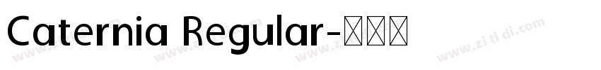 Caternia Regular字体转换